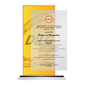 DILG Most Outstanding Field Unit Plaque