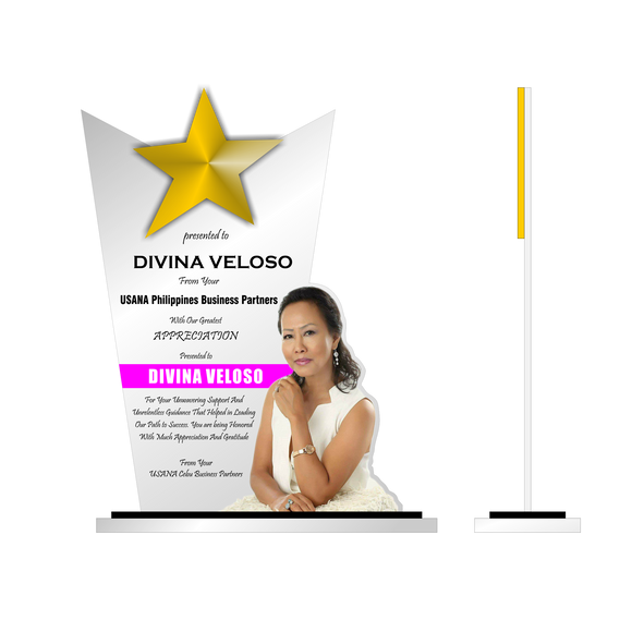 Divina Acrylic Plaque of Appreciation