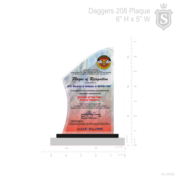 Daggers 208 Plaque