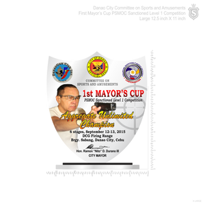Danao 1st Mayor's Cup Plaque 12.5 inch