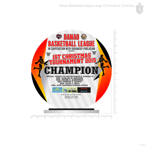 Danao Basketball League Plaque 12.5 inch