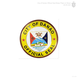 City of Danao Seal Brass on Wood 29.55 inch diameter