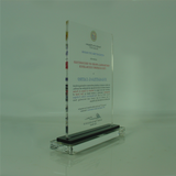 Testimonial Award of Recognition for Academic Excellence Plaque 9.68 inch x 8.75 inch