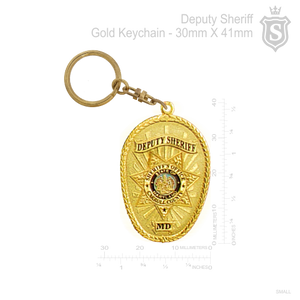 Deputy Sheriff Gold Keychain 41mm