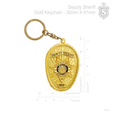 Deputy Sheriff Gold Keychain 41mm