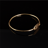 Detachable Bangle with Engrave Letter Initial Gold 64mm