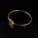 Detachable Bangle with Engrave Letter Initial Gold 64mm
