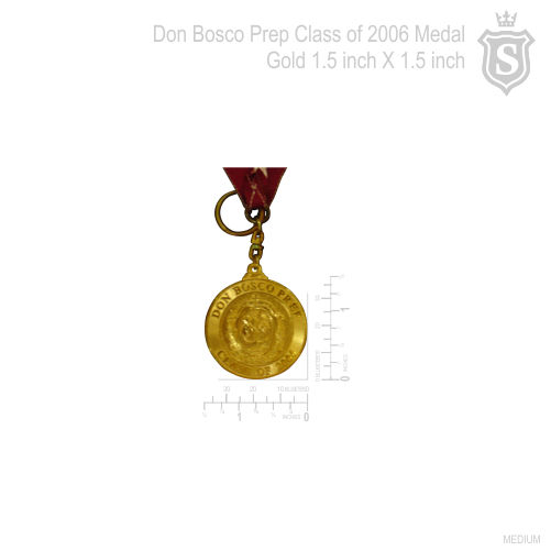 Don Bosco Prep. Class of 2006 Gold 1.5 inch