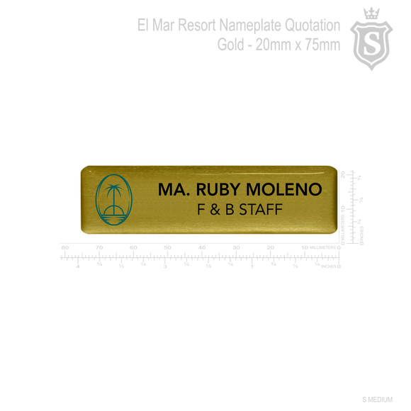El Mar Resort Nameplate