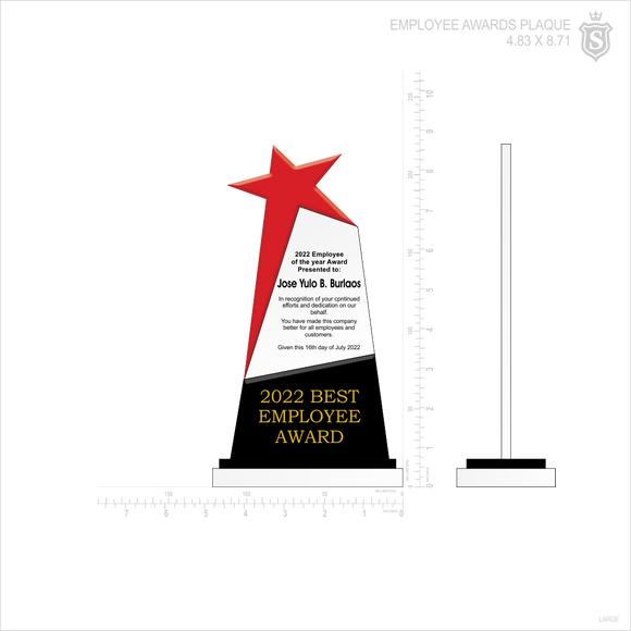 Woven Furniture Service Award Plaque