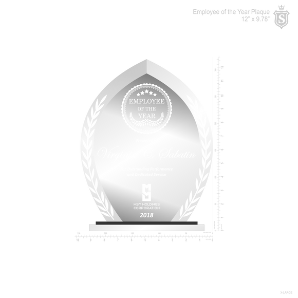 MSY Employee of the Year Plaque