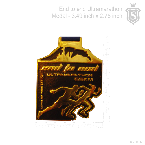 End to End Ultramarathon Medal 2016