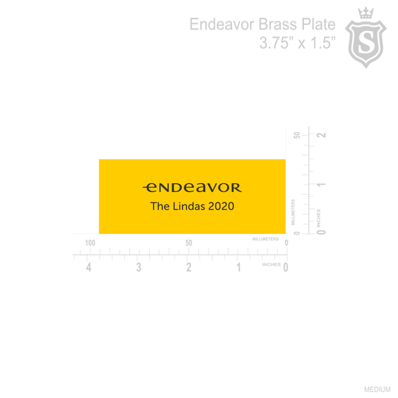 Endeavor Brass Plate
