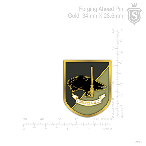Forging Ahead Pin