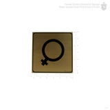 Female Symbol Directional Signage 6 inch