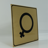 Female Symbol Directional Signage 6 inch