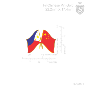 Fil-Chinese Flag Pin