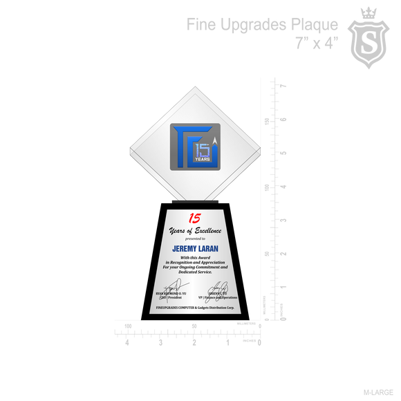 Fine Upgrades Plaque