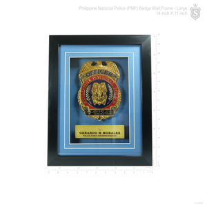 PNP Badge Wall Frame
