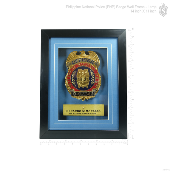 PNP Badge Wall Frame -Large 14 inch