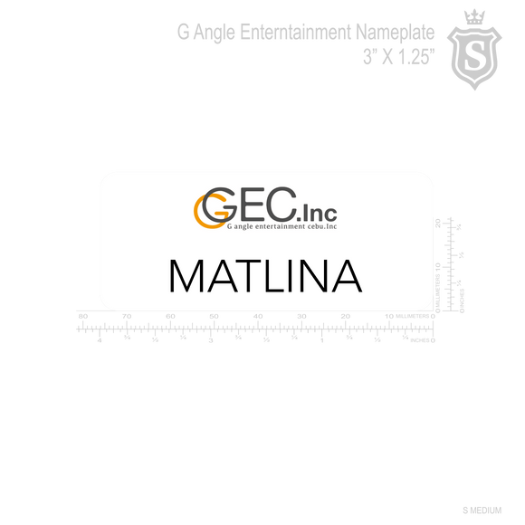 G Angle Entertainment Nameplate