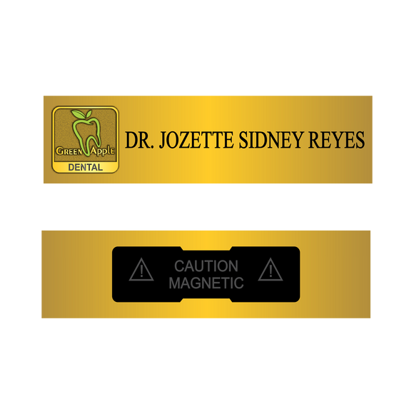 Green Apple Dental Nameplate