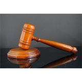 Wooden Gavel and Sound Block  Plain