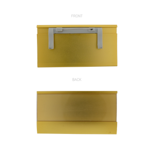Nameplate Slider Gold 80mm