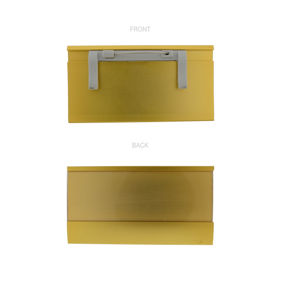 Nameplate Slider Gold 80mm