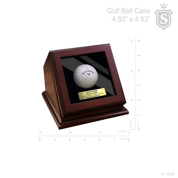 GOLF BALL WOODEN BOX