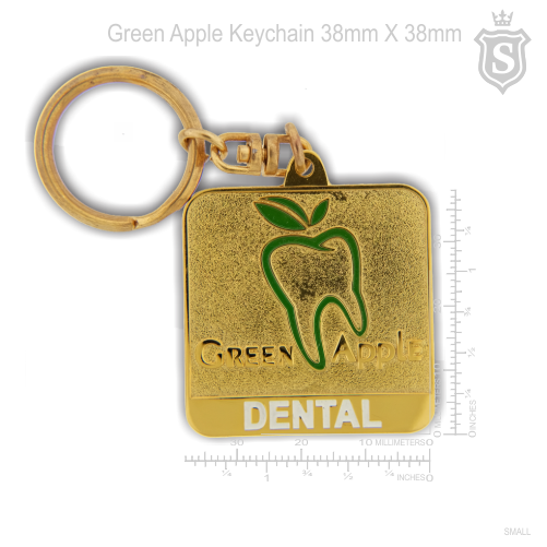 Green Apple Dental Keychain