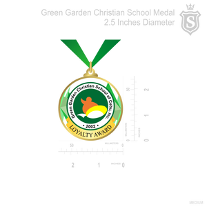 Green Garden Christian School Medal