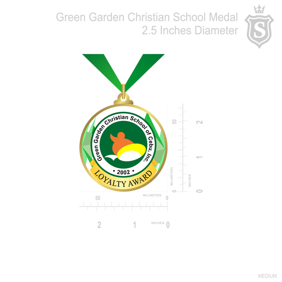 Green Garden Christian School Medal