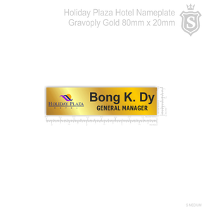 Holiday Plaza Hotel Nameplate