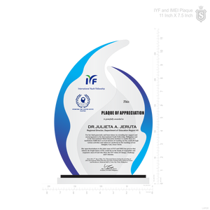 IYF and IMEI Plaque 11 inch