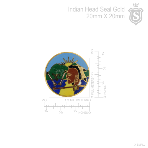 Indian Head Seal Gold 20mm