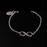 Infinity Pendant with Engrave Name Silver 25mm