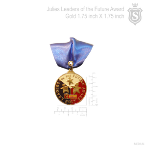 Julies Leaders of the Future Award Gold 1.75 inch