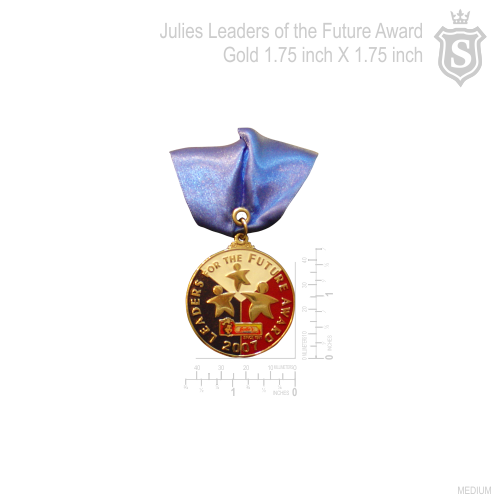 Julies Leaders of the Future Award Gold 1.75 inch