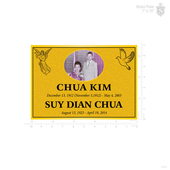 CHUA Brass plate