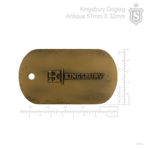 Kingsbury Dogtag Antique 57mm