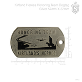 Kirtland Heroes Honoring team Dog Tag silver 57mm