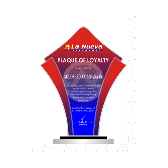 La Nuvea Plaque of Loyalty