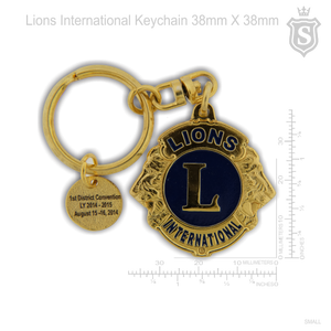 Lions International Keychain 38mm