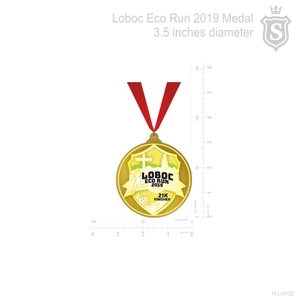 LOBOC ECO RUN 2019 Medal 3" dia