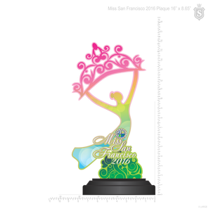 Miss San Francisco 2016 Plaque