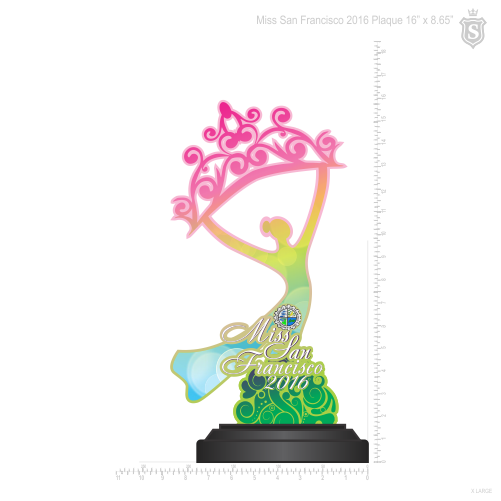 Miss San Francisco 2016 Plaque