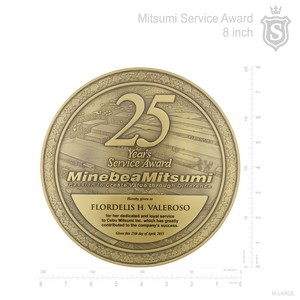 Mitsumi 25 Years Service Award Plaque