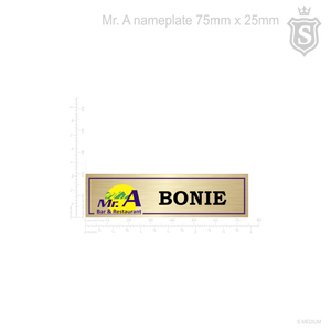 Mr. A Nameplate