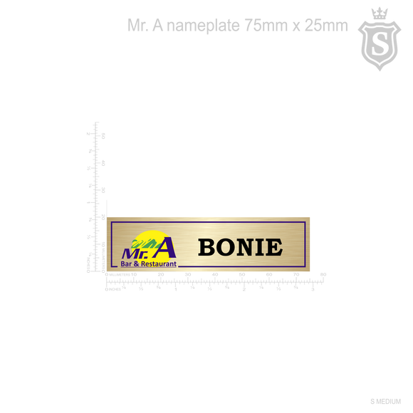 Mr. A Nameplate